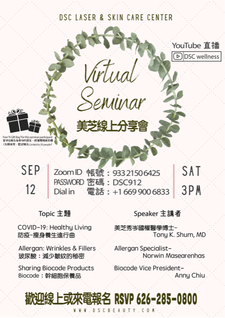 September Virtual Seminar” COVID-19: Healthy Living