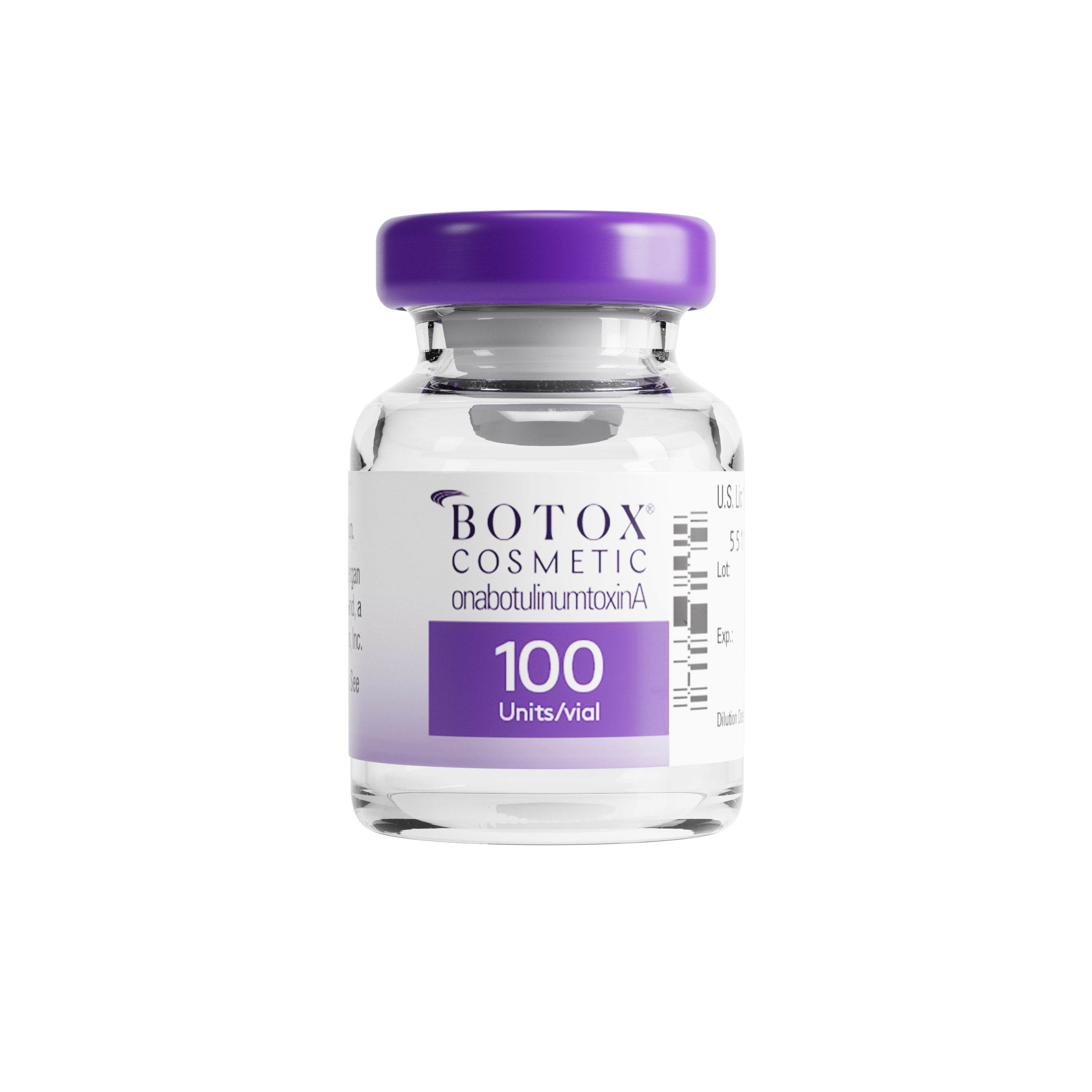 Botox 100unit Cosmetic Vial for Injectable Neurotoxin Treatment to Wrinkles