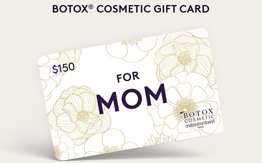 Mother's Day 2023 Botox Offer $50 Off $150 Alle Gift Card for Botox, image shoing alle gift card with $150 for mom, and one day only text may 10
