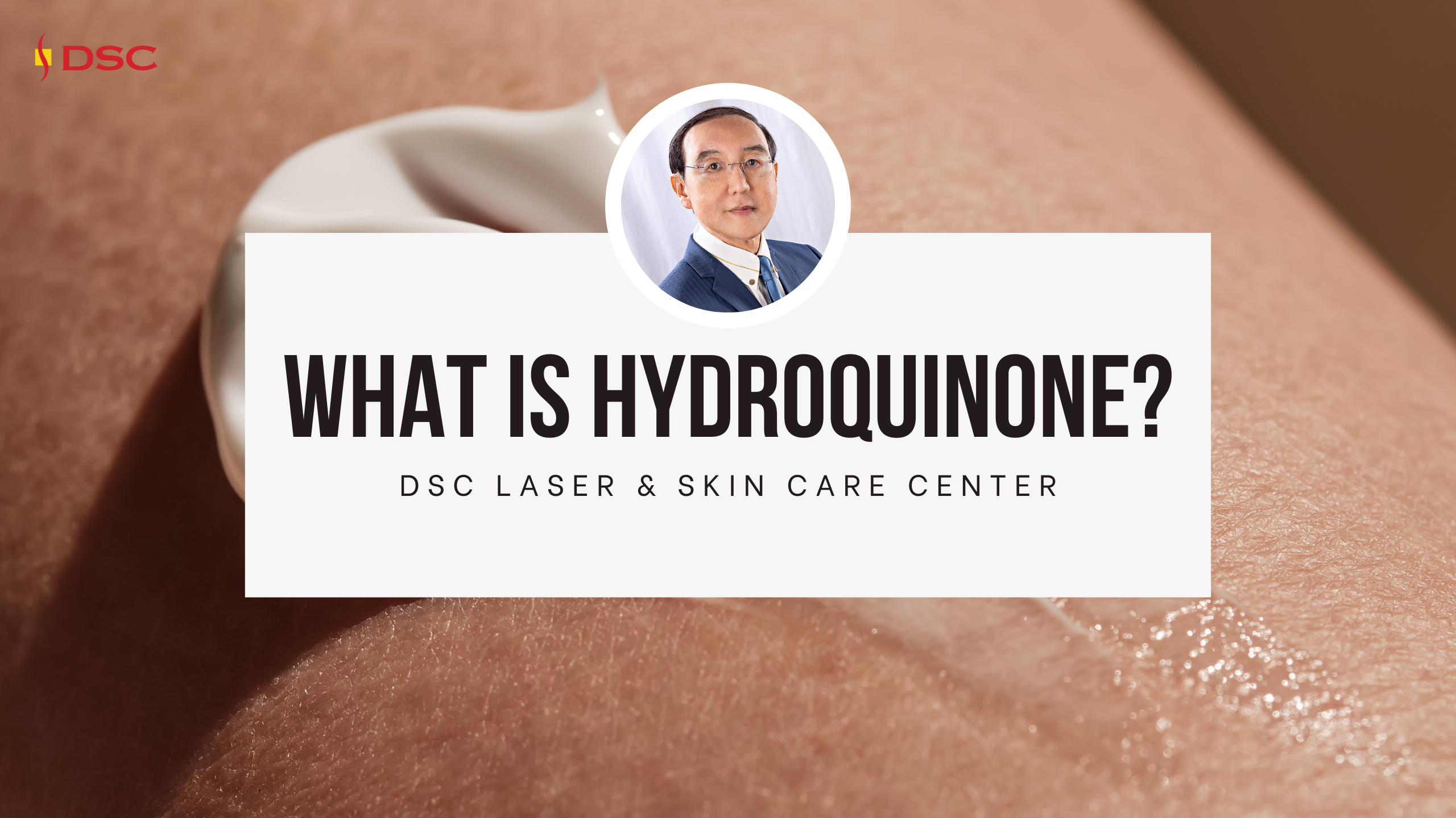 what is hydroquinone blog banner graphic