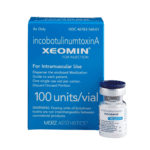xeomin vial and box for temporary wrinkle reduction treatment in Los Angeles, CA
