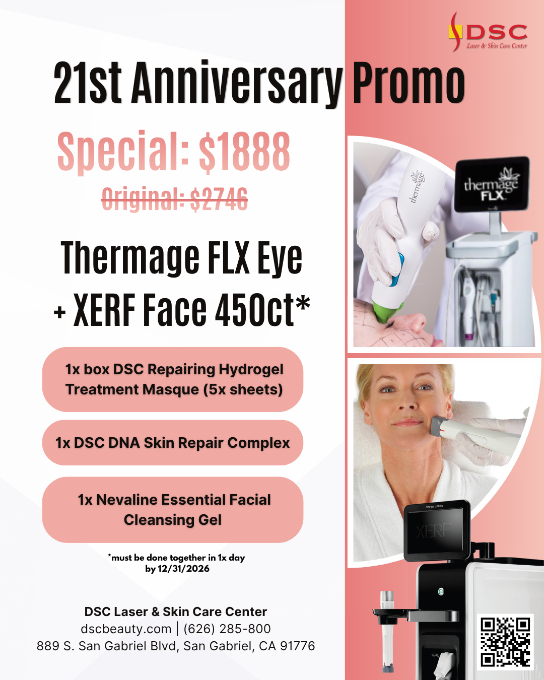 DSC 21st Anniversary Xerf and Thermage Eye Promo Poster