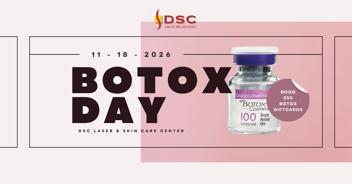 botox day 2026 blog banner featured image for BOGO $50 Botox gift cards for Botox Cosmetic Day 2026 at DSC Laser & Skin Care Center in San Gabriel, Los Angeles