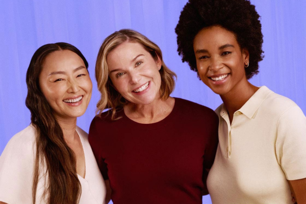 botox day 2026 refer a friend featuring three women in front of Botox purple background